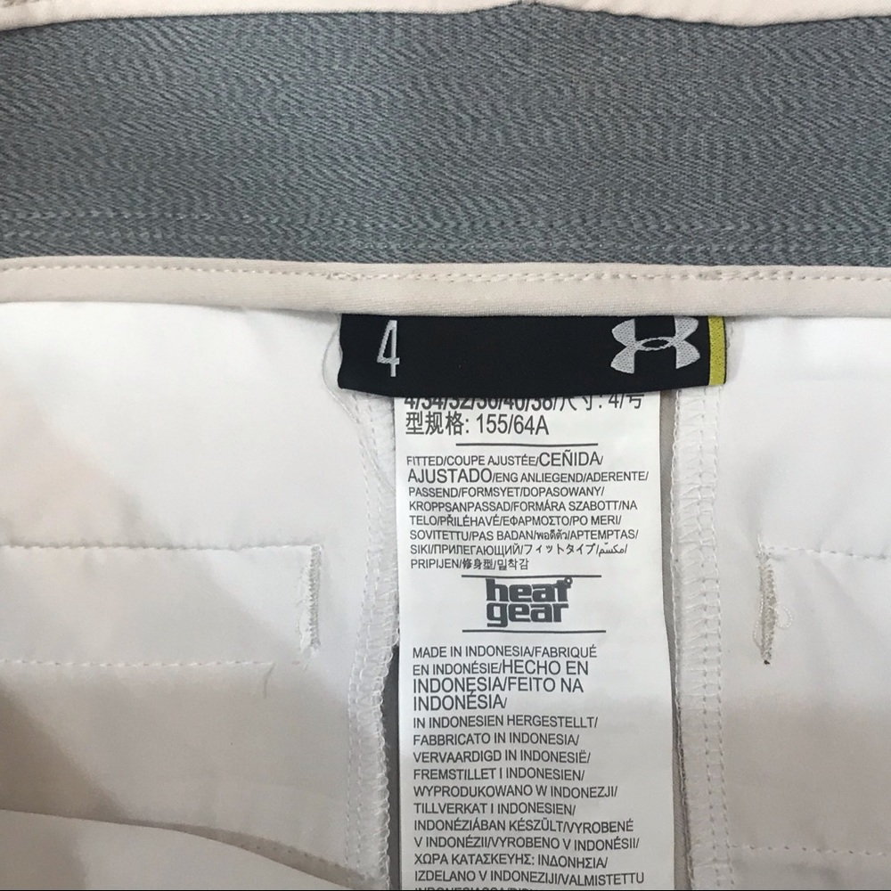 NWT UNDER ARMOUR size 4 GOLF SHORTS vanilla khaki - Picture 7 of 15